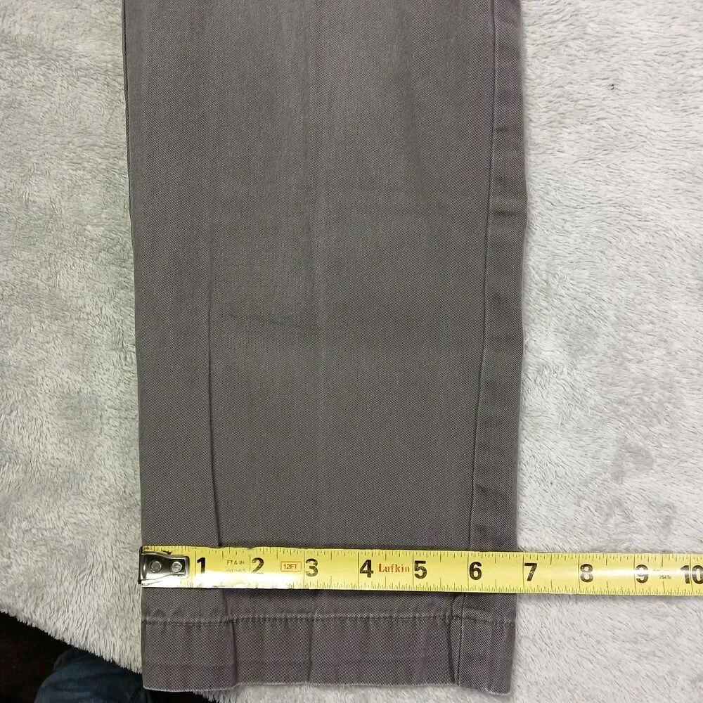 Banana Republic Mens Gray Chino Pants Straight Leg Casual Prep Measures 31x28